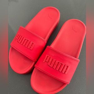 PUMA slides… size 10 Red… so comfy and stylish!